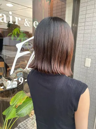 ミディアム 立野 希沙のヘアスタイル