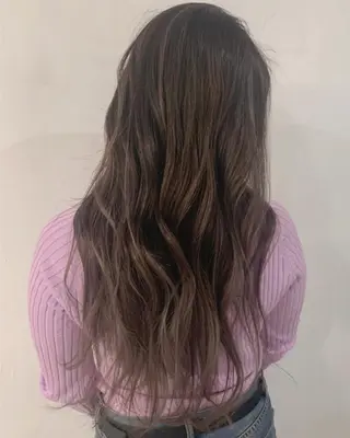 ロング カラー 京都大人女性ショート 徒歩1分/秋山のヘアスタイル