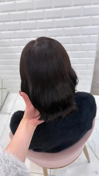 カラー ゆうひ🎀艶カラー/ ヘアメ/チョコカラーのヘアスタイル