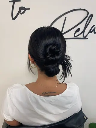ロング 六本木0分ヘアセット ヘアメイクのヘアスタイル