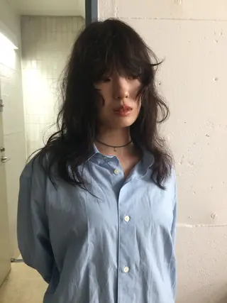 セミロング 【CITA】 竹田　南生のヘアスタイル