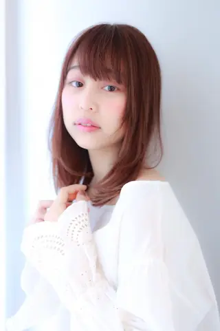 ミディアム カラー パーマ レイヤーカット✂️ 横浜No1♡下鳥翔子のヘアスタイル