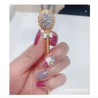 ショート ネイル 👑enen style👑のネイルデザイン