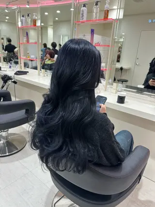 ロング カラー 🇰🇷韓国hair 🇰🇷wakaのヘアスタイル