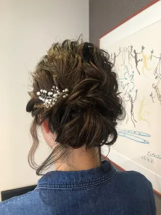 ミディアム ヘアアレンジ pep natsumiのヘアスタイル
