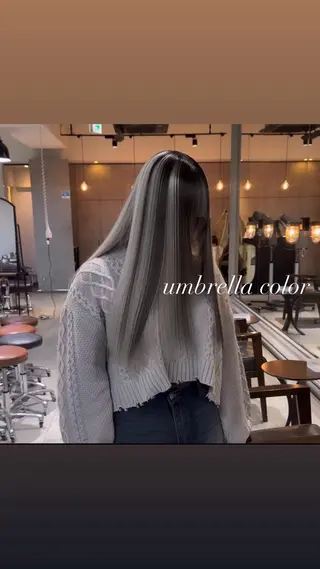 ロング カラー 💜ハイトーン💛 マジカルかいちゃんのヘアスタイル