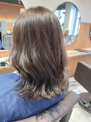 ミディアム 髪質改善×艶髪 斉藤 勝のヘアスタイル