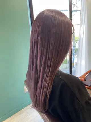 ロング カラー 末石 智のヘアスタイル