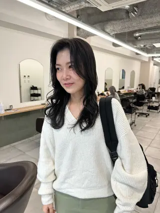 セミロング カラー キッズ オトナヘア🌸 harukaのヘアスタイル