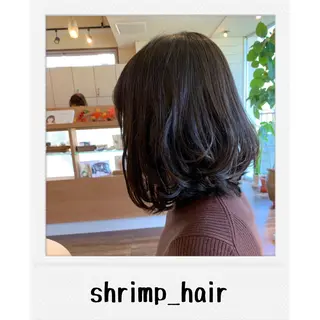 ミディアム 小杉輝/ショート /艶カラー✨のヘアスタイル