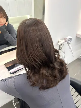 カラー 縮毛矯正/くすみカラ ーayukaのヘアスタイル