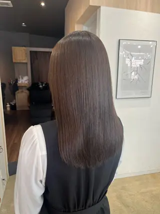 セミロング パーマ 🪽髪質改善矯正 🤍MIU🤍のヘアスタイル