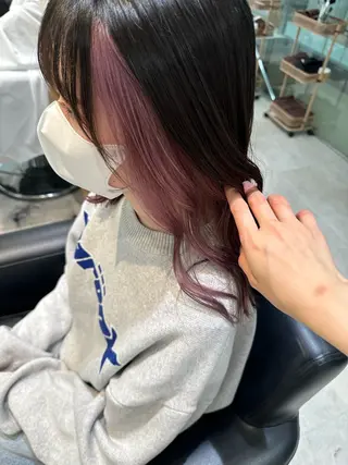 カラー 🍪ﾖｼｲﾊﾙﾈ🍪 ﾗﾍﾞﾝﾀﾞｰｶﾗｰのヘアスタイル