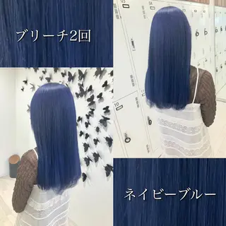 ロング カラー 雅/ダブルカラー/ 白髪ぼかしハイライトのヘアスタイル