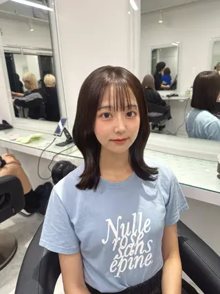 セミロング カラー 🩰フレンチガーリー ヘア🩰🍨AYAのヘアスタイル