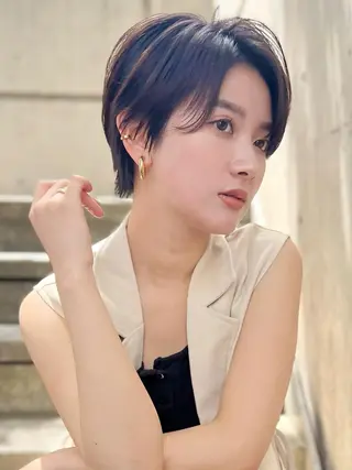 ショート ショート/ボブ/縮毛 三上達大のヘアスタイル