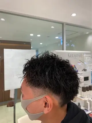 ショート パーマ メンズ 堀 舜介/メンズカットのヘアスタイル