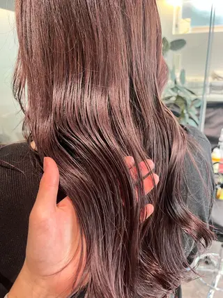 ロング カラー ブリーチなし ダブルカラー/ゆなのヘアスタイル