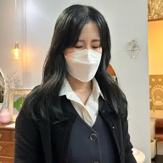 セミロング 問屋町chapter 日笠快生のヘアスタイル