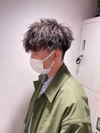 ショート パーマ メンズ クラシックスタイル 💈鈴木洵誠のヘアスタイル