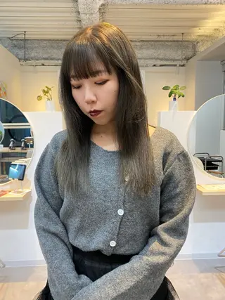 セミロング カラー ichika/福岡 /透明感カラー🤎のヘアスタイル