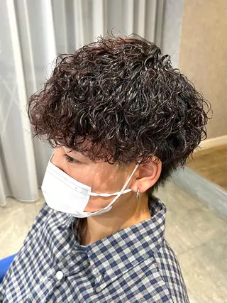 ショート パーマ メンズ メンズパーマ職人 加藤 弘貴のヘアスタイル