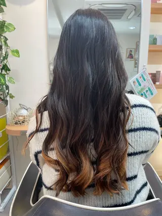 ロング 柏田 かりんのヘアスタイル