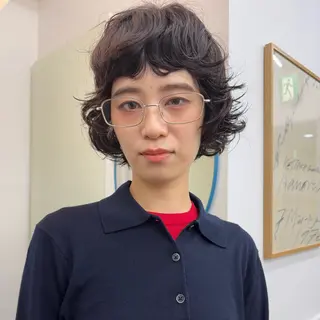 ショート ラフパーマ/ボブ/ 似合わせヘア/ショウのヘアスタイル