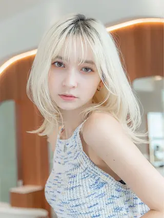 セミロング 渋谷メンズ特化/ mayukoのヘアスタイル