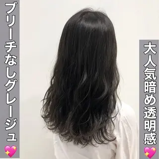 ロング カラー 💖ブリーチなし透明 感💖ASAHIのヘアスタイル