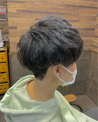 ショート パーマ メンズ 髪質改善/ショート/ メンズカット/KAiのヘアスタイル