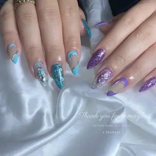 セミロング L'tia nailのネイルデザイン