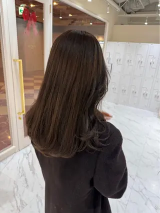 ミディアム カラー 縮毛矯正🫧髪質改善 高原瑞輝のヘアスタイル