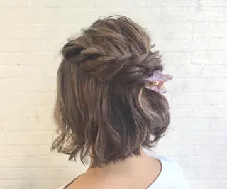 ショート ヘアアレンジ 立川 奈那子のヘアスタイル