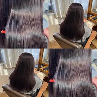 ロング カラー RINNO🌷透明感 カラー/縮毛矯正のヘアスタイル
