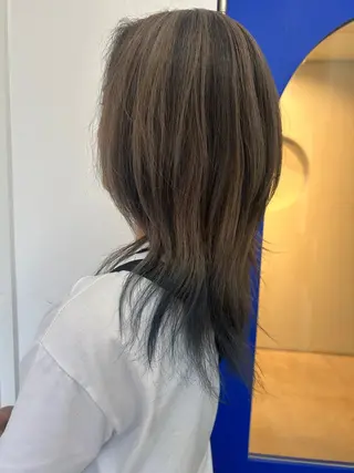 ロング カラー 久木原 ゆりのヘアスタイル