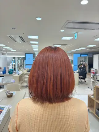 カラー 🎀暖色カラー/透明 感カラー/ひな🎀のヘアスタイル