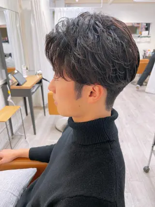 ミディアム パーマ メンズ 【大宮】 メンズ専門吉川のヘアスタイル