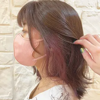 ミディアム カラー RINA 【Loem】のヘアスタイル