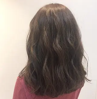 セミロング カラー 韓国ヘア☁️ mitsukiのヘアスタイル