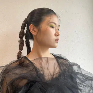 ヘアアレンジ うる艶レイヤーカット hinakoのヘアスタイル