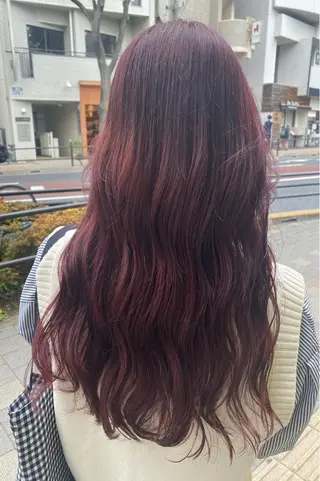 ロング カラー ヘアアレンジ TSUNA 🌙 Lim 五反田のマツエク・マツパデザイン