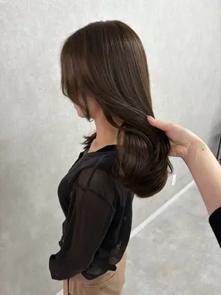 ロング カラー 盛れる顔まわり✨🎀 レイヤー別所好葉のヘアスタイル