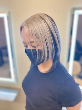 ミディアム カラー opus 店長大和 レイヤー/赤み消しのヘアスタイル