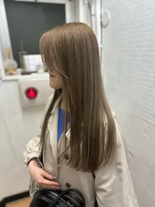 ロング カラー 髪質改善🩵縮毛矯正 代々木/木下のヘアスタイル