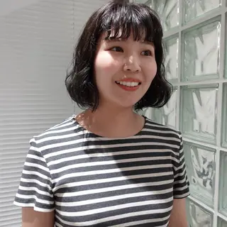 ミディアム カラー パーマ ヘアアレンジ 🌐サトウ リョウ🌐のヘアスタイル