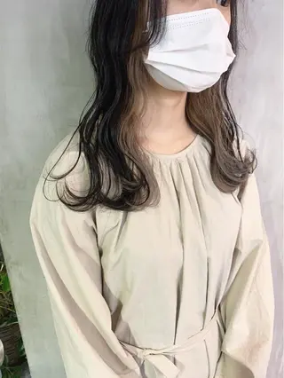 ロング カラー なかの たくみのヘアスタイル