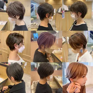 ショート ヘアセット/艶カラー /まつげパーマ/りおのヘアスタイル