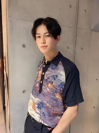 ショート メンズ メンズパーマ外屋敷 航のヘアスタイル