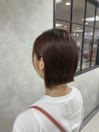 ミディアム カラー 多田 栞里のヘアスタイル